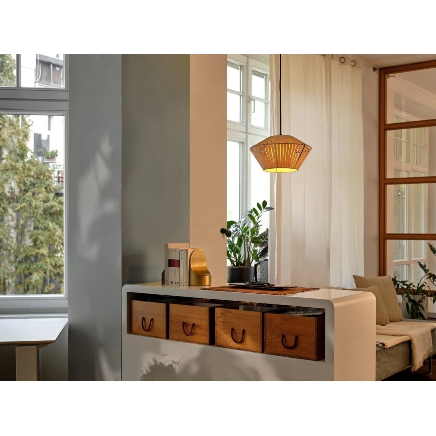 Osram - Lustr na lanku DECOR STRIPES 1xE27/10W/230V pr. 30,5 cm béžová