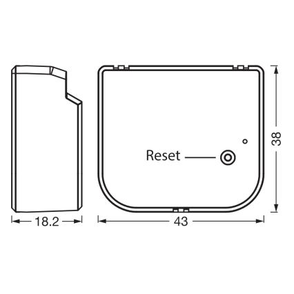 Osram - Modul 2-tlačítkového vypínače SMART+ 230V Wi-Fi