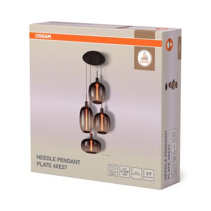 Osram - Napájecí kabel NEEDLE PENDANT 4xE27/25W/230V antracit