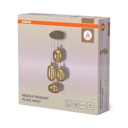Osram - Napájecí kabel NEEDLE PENDANT 4xE27/25W/230V béžová