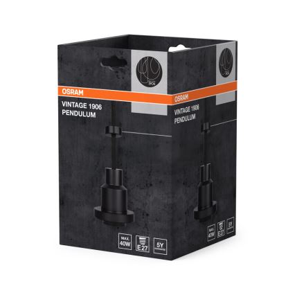 Osram - Napájecí kabel PENDULUM 1xE27/40W/230V černá