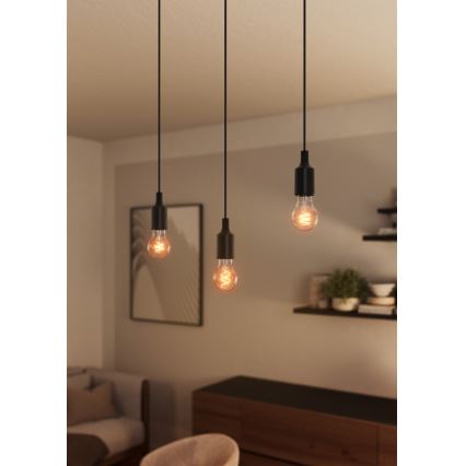 Osram - Napájecí kabel PENDULUM BELL 1xE27/15W/230V černá