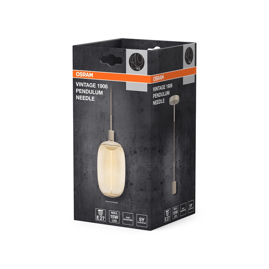 Osram - Napájecí kabel PENDULUM NEEDLE 1xE27/15W/230V béžová