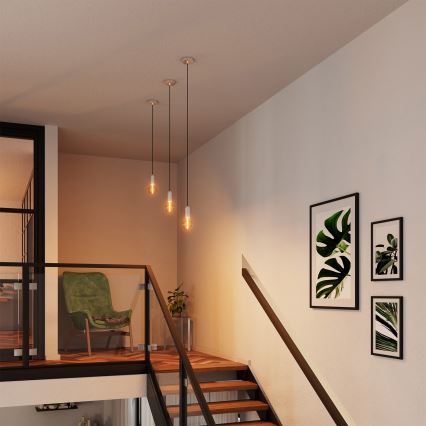 Osram - Napájecí kabel PENDULUM ROUND 1xE27/15W/230V lesklý chrom