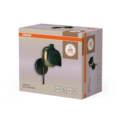 Osram - Nástěnná lampa DECOR COROLLE 1xG9/20W/230V zelená