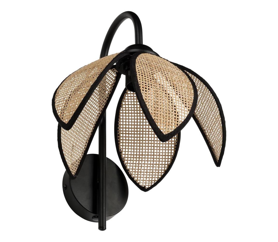 Osram - Nástěnná lampa DECOR RATTAN 1xE27/15W/230V béžová/černá 4058075847262