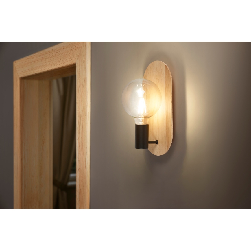 Osram - Nástěnná lampa DECOR WOOD 1xE27/8W/230V kaučukovník