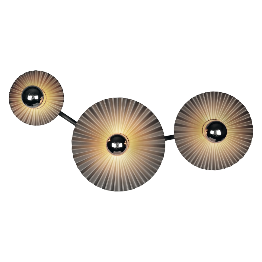 Osram - Nástěnné svítidlo PLISSEE 3xE27/15W/230V antracit