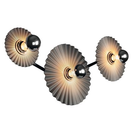 Osram - Nástěnné svítidlo PLISSEE 3xE27/15W/230V antracit