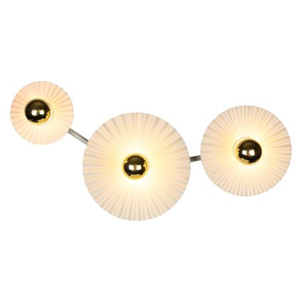 Osram - Nástěnné svítidlo PLISSEE 3xE27/15W/230V krémová