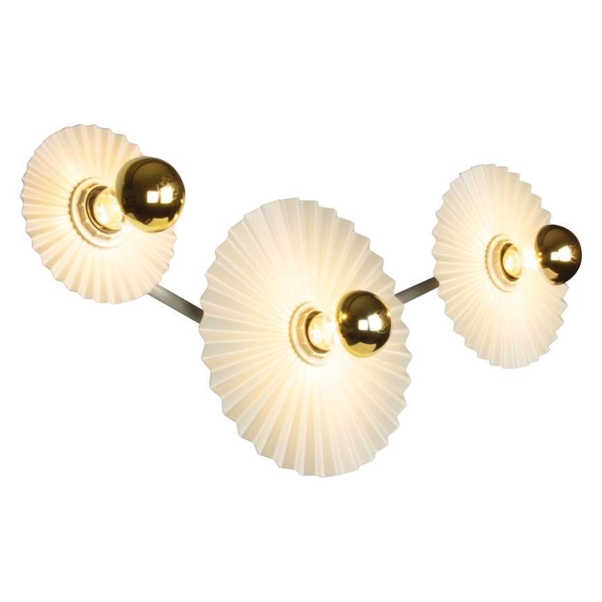 Osram - Nástěnné svítidlo PLISSEE 3xE27/15W/230V krémová