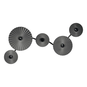 Osram - Nástěnné svítidlo PLISSEE 5xE27/15W/230V antracit