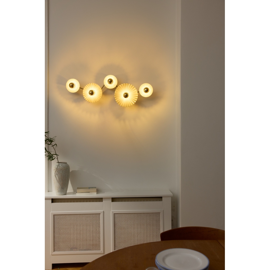 Osram - Nástěnné svítidlo PLISSEE 5xE27/15W/230V antracit