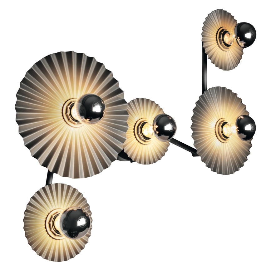 Osram - Nástěnné svítidlo PLISSEE 5xE27/15W/230V antracit