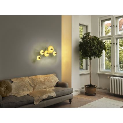 Osram - Nástěnné svítidlo PLISSEE 5xE27/15W/230V krémová