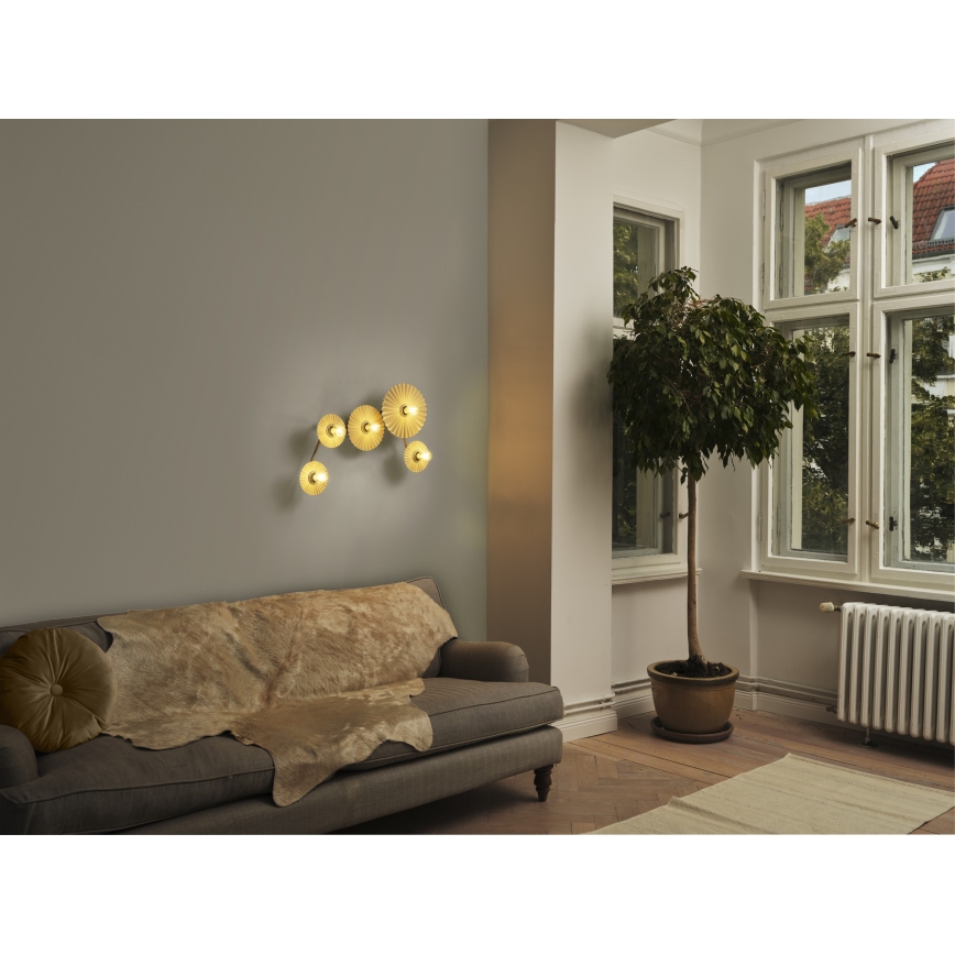 Osram - Nástěnné svítidlo PLISSEE 5xE27/15W/230V krémová