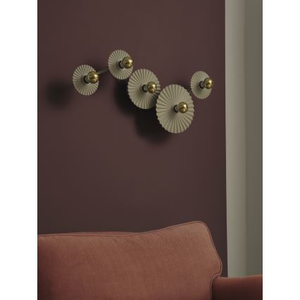 Osram - Nástěnné svítidlo PLISSEE 5xE27/15W/230V krémová