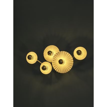 Osram - Nástěnné svítidlo PLISSEE 5xE27/15W/230V krémová