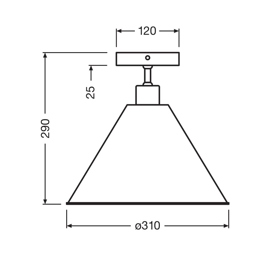 Osram - Přisazený lustr PULP 1xE27/9W/230V pr. 31 cm