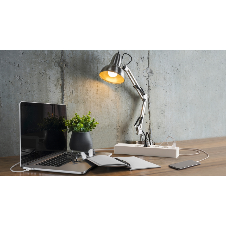 Osram - Prodlužovací kabel SMART+ 4Z typ F + 2xUSB-A + 2xUSB-C Wi-Fi