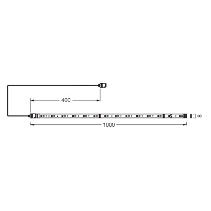 Osram - Rozšiřovací sada LED RGB+TW stmívatelného pásku SMART+ FLEX 1m LED/3,4W/24V 2700-6500K Wi-Fi