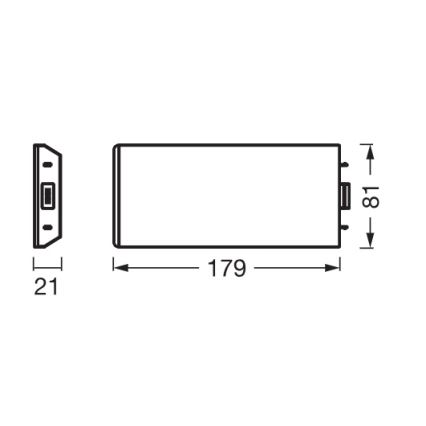 Osram - Rozšiřující sada pro LED podlinkové svítidlo UNDERCABINET LED/3,85W/36V 3000K 8,1x17,9 cm černá
