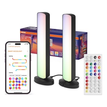 Osram - SADA 2x LED RGBW Stmívatelná stolní lampa MOOD LIGHT LED/4W/230V 2700-6500K Wi-Fi + dálkové ovládání