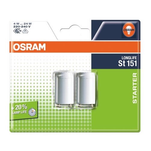 Osram - SADA 2x Zářivkový startér ST151 4-22W/230V