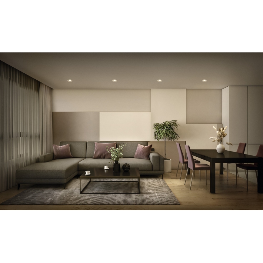 Osram - SADA 3x LED Stmívatelné podhledové svítidlo SPOT LED/4,9W/230V 2700K pr. 8,7 cm bílá