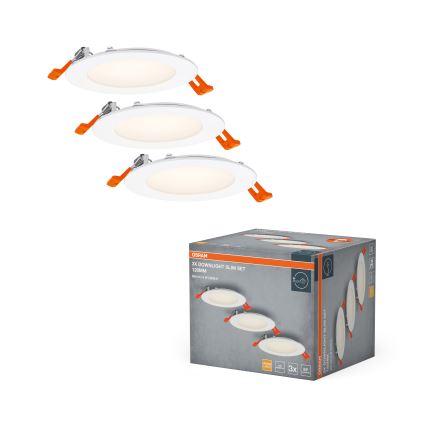 Osram - SADA 3x LED Podhledové svítidlo SPOT LED/8W/230V 3000K pr. 12 cm bílá