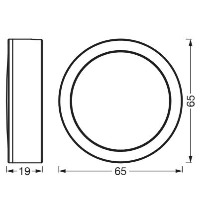 Osram - SADA 3x LED Podlinkové svítidlo UNDERCABINET LED/3W/230V 3000K černá