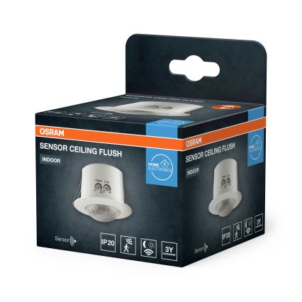 Osram - Senzor pohybu podhledový 360° FLUSH 230V bílá