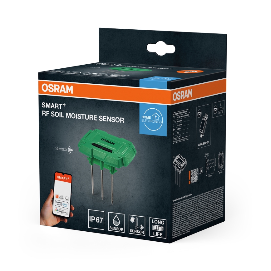 Osram - Senzor půdní vlhkosti a teploty SMART+ 3xAAA IP67 Wi-Fi
