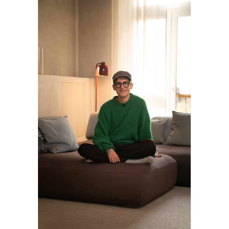 Osram - Stojací lampa DECOR COROLLE 1xE27/15W/230V červená