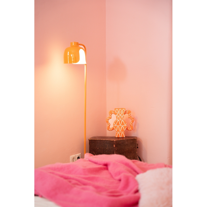 Osram - Stojací lampa DECOR COROLLE 1xE27/15W/230V oranžová