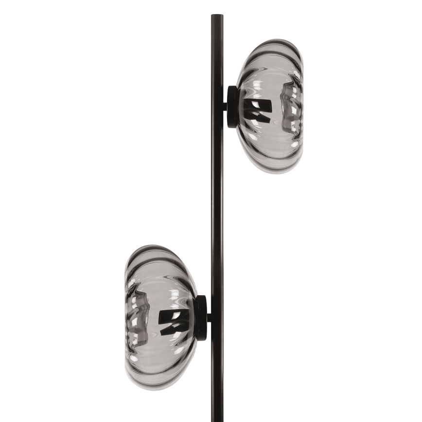 Osram - Stojací lampa DECOR SMOKE 2xE14/12W/230V černá/kouřová šedá