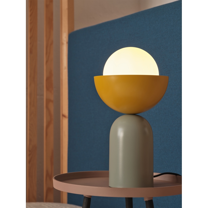 Osram - Stolní lampa DECOR BOWL 1xE14/25W/230V zelená/žlutá