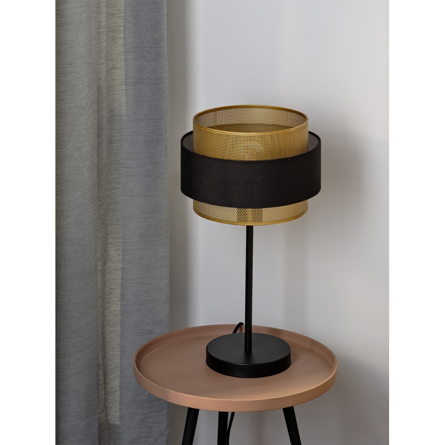 Osram - Stolní lampa DECOR HORNET 1xE27/10W/230V černá/zlatá