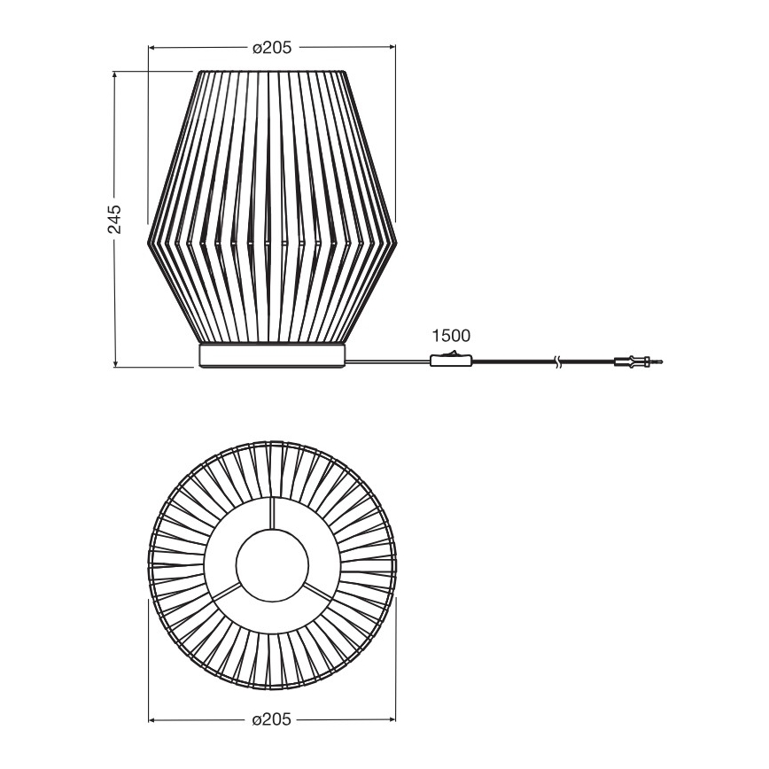 Osram - Stolní lampa DECOR STRIPES 1xE14/5W/230V béžová