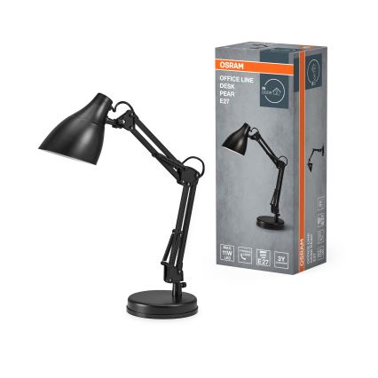 Osram - Stolní lampa DESK LINE 1xE27/11W/230V černá