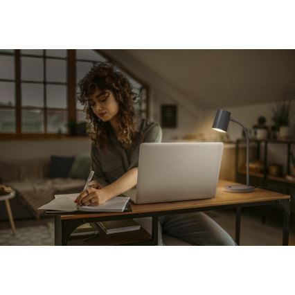 Osram - Stolní lampa DESK LINE 1xGU10/9W/230V šedá