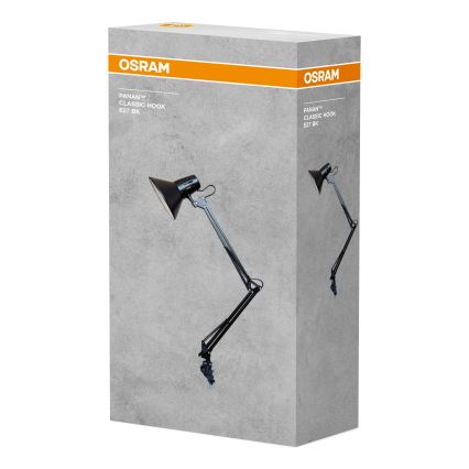 Osram - Stolní lampa s uchycením PANAN 1xE27/11W/230V černá