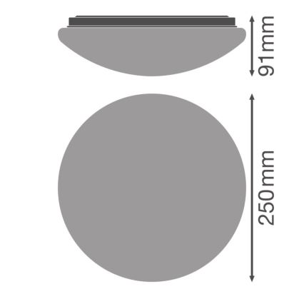 Osram - Stropní svítidlo CEILING ESSENTIAL 1xE27/25W/230V pr. 25 cm bílá