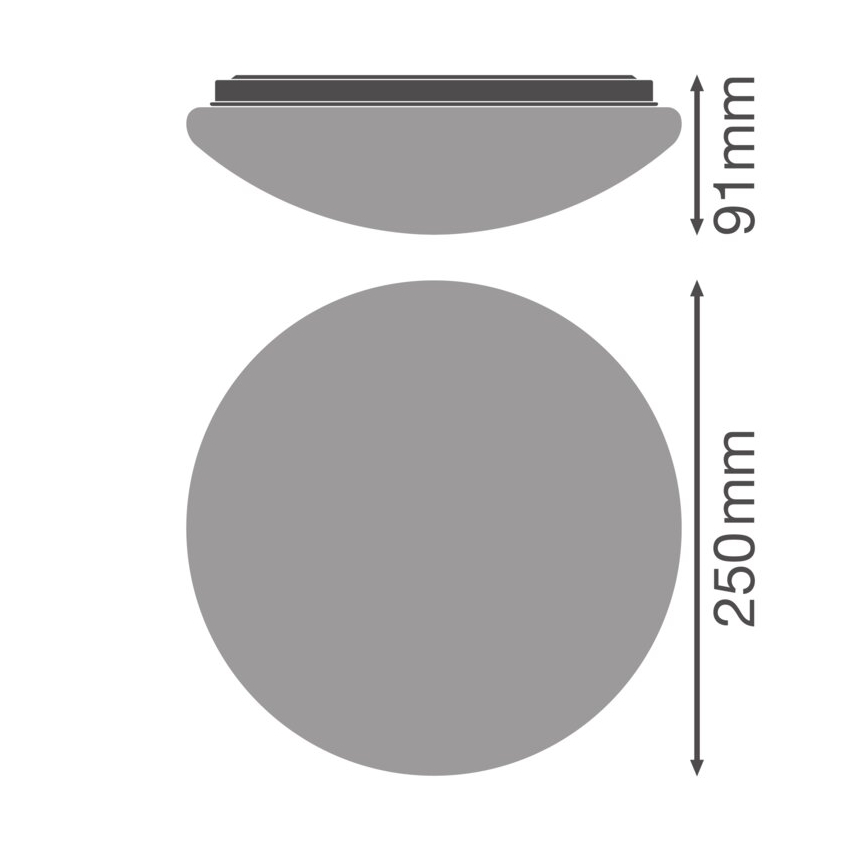 Osram - Stropní svítidlo CEILING ESSENTIAL 1xE27/25W/230V pr. 25 cm bílá