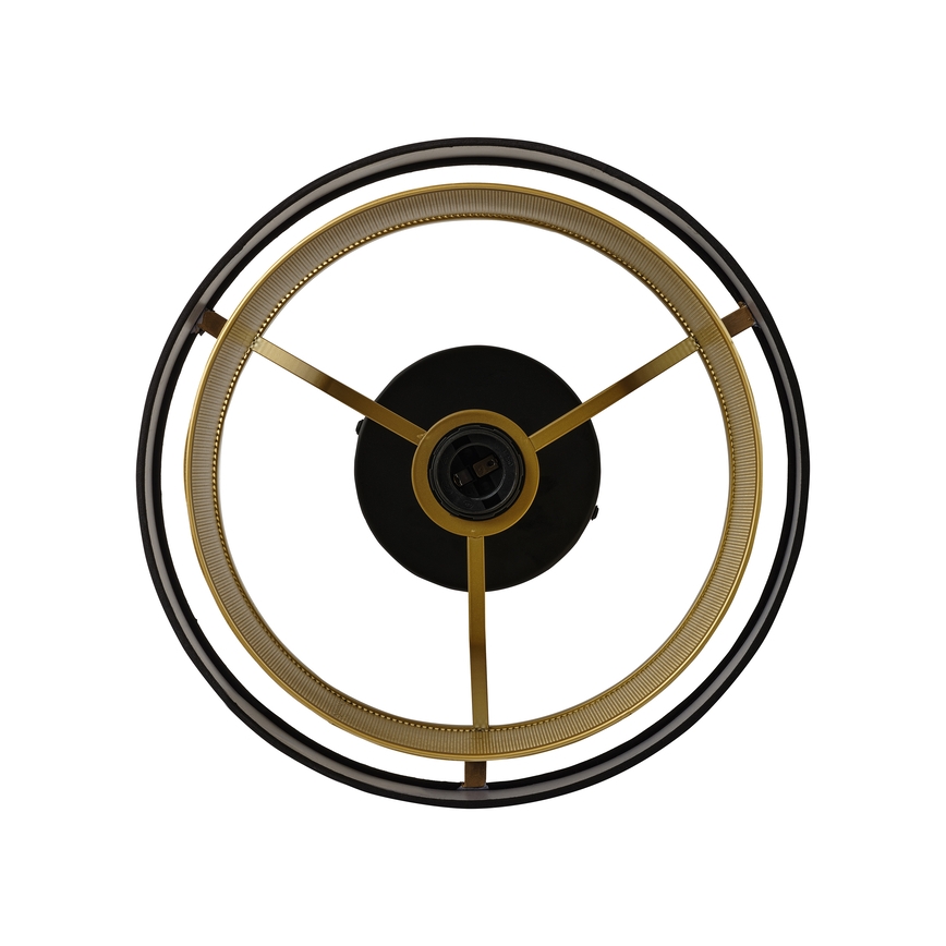 Osram - Stropní svítidlo DECOR HORNET 1xE27/10W/230V pr. 30 cm černá/zlatá