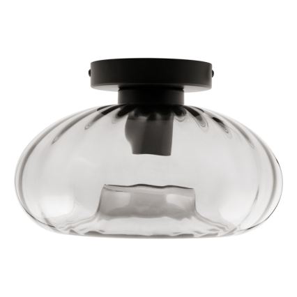 Osram - Stropní svítidlo DECOR SMOKE 1xE27/12W/230V pr. 28 cm černá/kouřová šedá