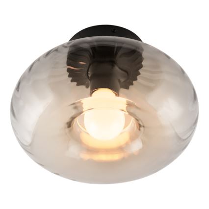 Osram - Stropní svítidlo DECOR SMOKE 1xE27/12W/230V pr. 28 cm černá/kouřová šedá