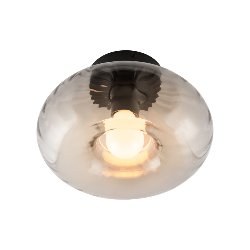 Osram - Stropní svítidlo DECOR SMOKE 1xE27/12W/230V pr. 28 cm černá/kouřová šedá