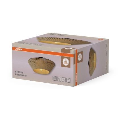 Osram - Stropní svítidlo DECOR STRIPES 1xE27/10W/230V pr. 40,5 cm béžová