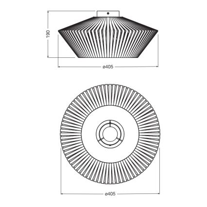 Osram - Stropní svítidlo DECOR STRIPES 1xE27/10W/230V pr. 40,5 cm béžová